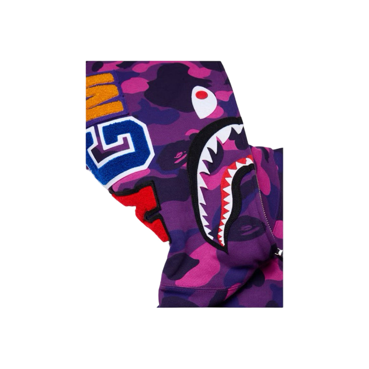 Bape Hoodie Shark Camo Purple