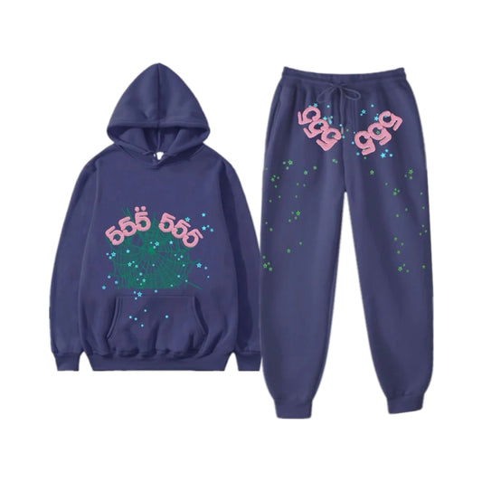 Sp5der Tracksuit Night Blue