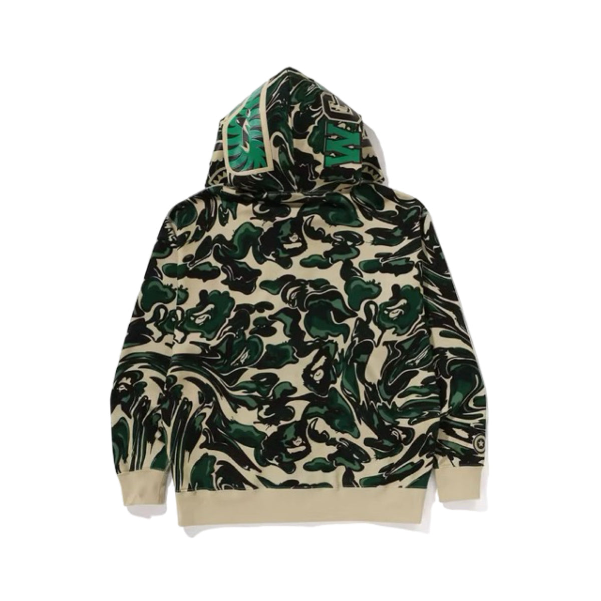 Bape Hoodie Shark Camo Relaxed Fit Green