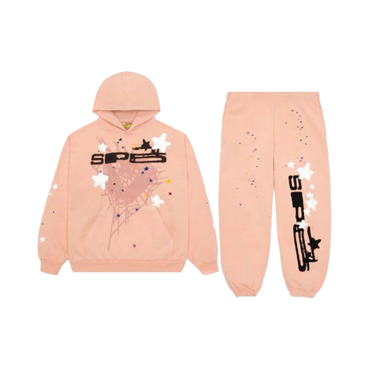 Sp5der Tracksuit Salmon
