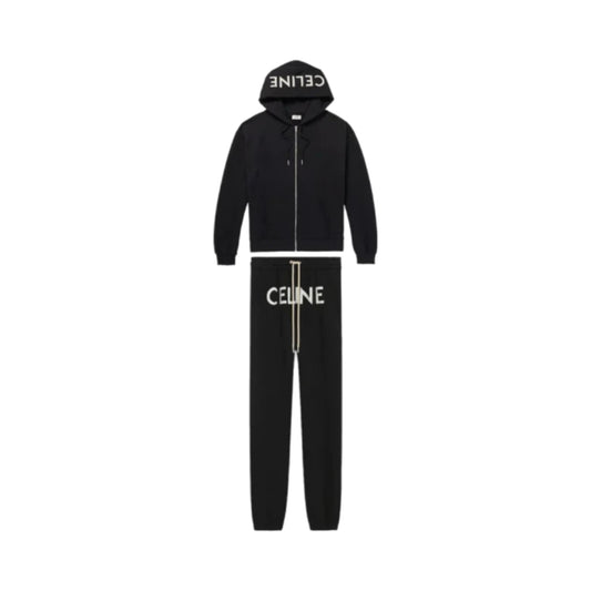 Celine Tracksuit Black Zip