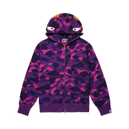 Bape Hoodie Shark Camo Purple