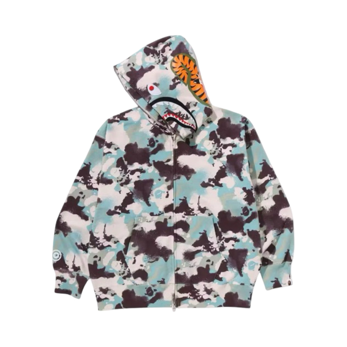 Bape hoodie Shark Camo Map