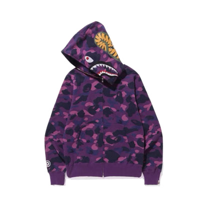 Bape Hoodie Shark Camo Purple