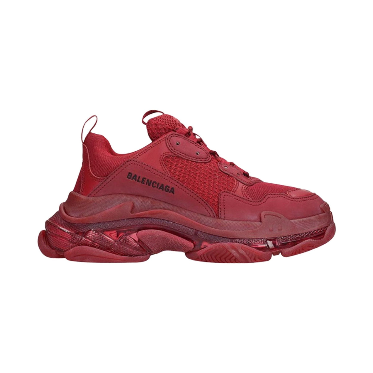 Balenciaga Triple S Clear Sole Red